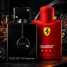 Kit de 01 Ate 02 Perfumes Dia e Noite Sedução e Luxo Red e Night no mesmo Poder para Homens