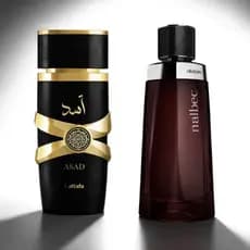 Kit de 01 Ate 02 Perfumes Arabe Azad + Malbeck Premium Luxo Longa Duração Amadeirado Importado
