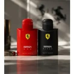 Kit de 1 Ate 2 Perfumes Ferrari Black + Ferrari Red 100ml Importado Premium Longa Duração