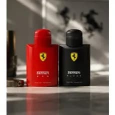 Kit de 1 Ate 2 Perfumes Ferrari Black + Ferrari Red 100ml Importado Premium Longa Duração