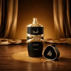Kit de 1 Ate 2 Perfumes Masculino Arabe Asad Lattafa Edp 100ml Intenso Amadeirado Elegante Luxo
