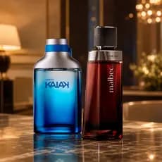 Kit de 01 Ate 02 Perfumes Mllbec + Kiak Amadeirado | Frescor | Linha Premium | Luxo | Fragancia Dia e Noite