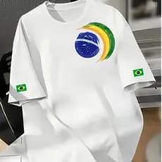 Camiseta t-shirt blusa feminina descolada estilosa 100%algodão esporte cultura brasilidades brasil