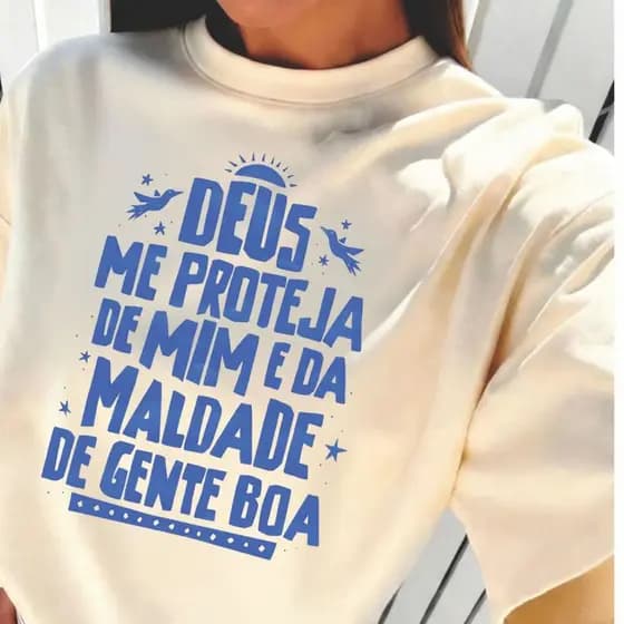 Blusa feminina estilosa camiseta T-shirt100%algodão feminina confortavel fé foco Deus me proteja