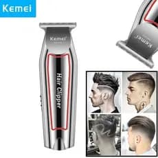 Máquina de Pezinho Kemei KM-032 Profissional Recarregável | Acabamento Cabelo e Barba