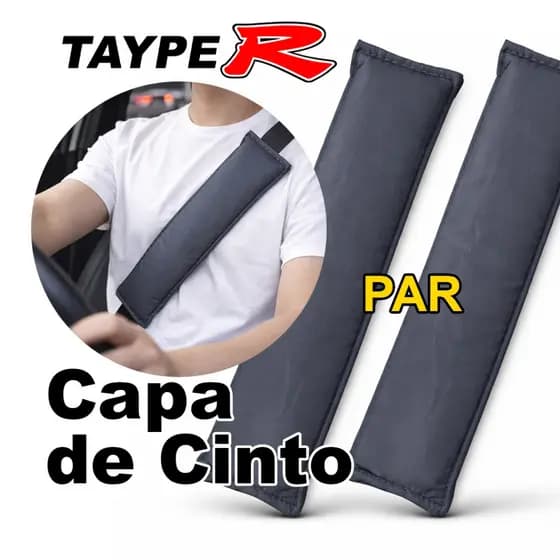 Capa Protetora de Cinto de Segurança Velcro Carro Macia Universal 2 Unidades Fácil Instalação