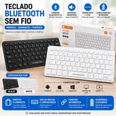 Teclado Sem Fio Bluetooth A'gold TCD-05 Original para celulares/tablets/notebook/desktop