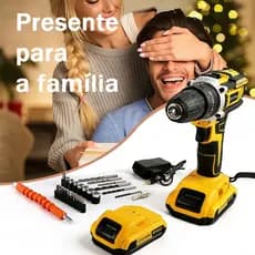 furadeira parafusadeira  De Impacto Sem Fio bateria 48v com Duas baterias recarregáveis 6500 mah