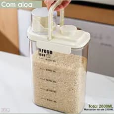 Pote Hermético Acrílico 2,8l Multiuso Grãos Líquidos Bico Tampa Dosadora Dispenser Armazenador