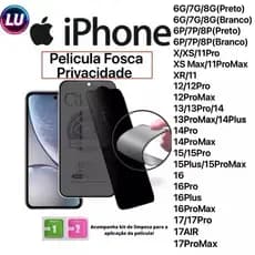 Película de video para Privacidade iPhone 11/12/13/14/15 /16/17PRO MAX/XR/XS MAX Todos Modelos Privacidade Para Ios