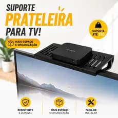 Kit Suporte Prateleira para Tv Box, Conversor, Aparelho NET CLARO VIVO, Suporte TV  ENVIO RÁPIDO