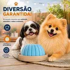 Brinquedo de Lambedura para Cães e Gatos Comedouro Interativo Alimentador Lento Reduz Ansiedade ENVIO RÁPIDO