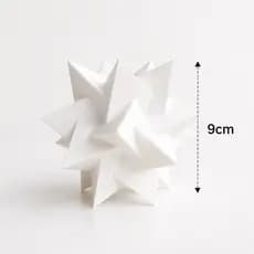 Escultura Geométrica Decorativa Ouriço 3D | Enfeite Moderno para Sala, Escritório e Estante ENVIO RÁPIDO