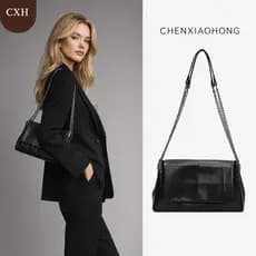 CHENXIAOHONG Bolsa feminina de grande capacidade, versátil bolsa transversal/de ombro com corrente.