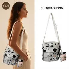 CHENXIAOHOGN Bolsa transversal feminina casual, versátil e estilosa, com estampa de vaca.