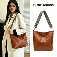 CHENXIAOHONG Bolsa Transversal Retrô Bolsa De Ombro Feminina Bolsa Balde Moda Casual Para Trabalho
