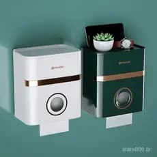 Suporte para papel higiênico, suporte para papel higiênico montado na parede, suporte para papel higiênico