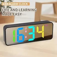 Despertador criativo iluminação de poupança de energia LED cor mágica relógio carregamento USB mudo dormir relógio eletr