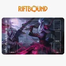 Tapete de cartão de campo de batalha League of Legends Runes, tapete de cartão Caterina de lâmina detalhada, tapete de c