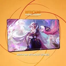 League of Legends Riftbound Riftbound Guardian of Legends Solaka Almofada de cartão temática com divisória Costura à pro