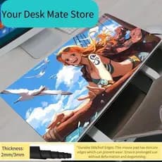 Uma Peça Nami Grande Mouse Pad Gamer Computador Tapete De Mesa Moderno Teclado Mousepads Portátil XXL Gaming Mousepad