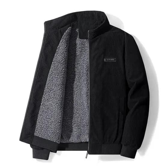 (M-5XL) Jaqueta de Veludo Masculina para Outono e Inverno, Macacão Casual Coreano, Camisa Grossa Estilosa e Moderna XOLZ