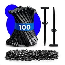 Kit 100/200/300 Unidades De Abraçadeiras Travamento Automático Fivela Universal D Nylon Multifuncional