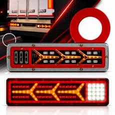 Par Lanterna Sinaleira Led Sequencial Modelo Flecha Caminhão Carretinha F4000 12v / 24v H131l