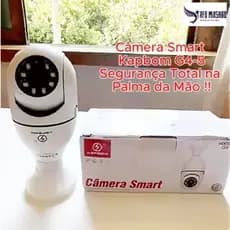 Câmera Lâmpada Wi-Fi 360° Full HD | Visão Noturna Colorida | Áudio Bidirecional | Sem Mensalidade