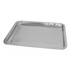 Bandeja Aço Inox Retangular Rasa 30 X 40 X 2