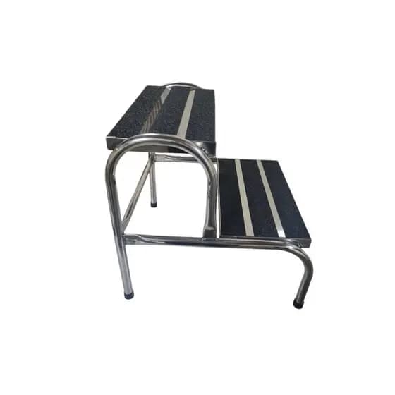 Escada Inox para  Maca 2 Degraus Depilação Estética escadinha