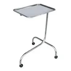 Mesa Mayo Inox hospitalar Com Altura Ajustável E Rodas
