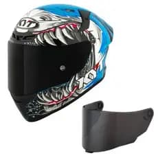 Capacete KYT TT Course Megalodon + Viseira Extra (escolha cor da viseira disponivel na descricao)