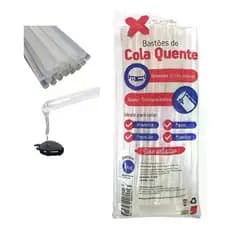 Refil Cola Quente Bastão Grosso Transparente 1kg Make+