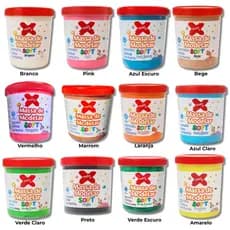 Massa de Modelar 500g – Massinha Soft Base de Amido Atóxica – Cores Variadas (Unidade)