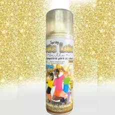 Spray Cabelo Carnaval 120ml Prata ou Dourado – Brilho Temporário Lavável | UNIDADE