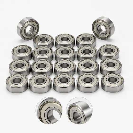 Kit 20 Rolamentos 608ZZ ABEC Semi Profissional Para Skate Patins Longboard E Patinete