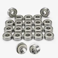 Kit 20 Rolamentos 608ZZ ABEC Semi Profissional Para Skate Patins Longboard E Patinete