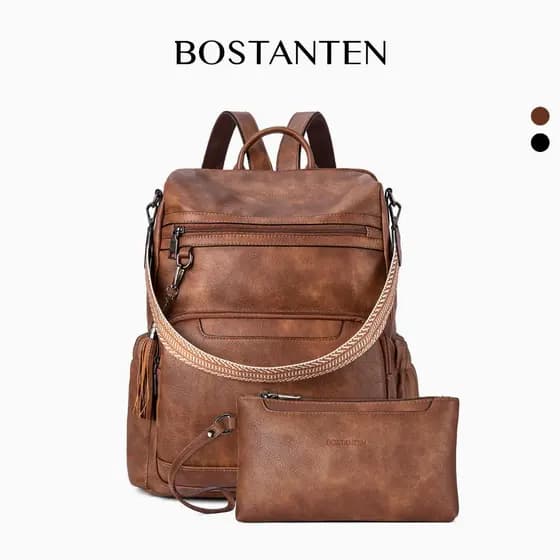 BOSTANTEN Mochila em Prática, Resistente e com Compartimento Extra Ideal para Dia a Dia, Escola ou Passeio
