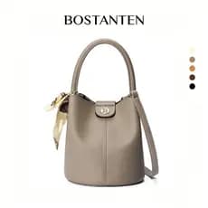 BOSTANTEN Bolsa de Ombro Estilo Bucket Pequena e Encantadora  Ideal para Saídas Leves e do Dia a Dia
