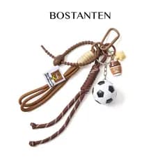 BOSTANTEN colgante de fútbol marrón Decoración Para Bolso Pendurado Para Bolsa Adorno Bolso