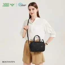 BOSTANTEN Bolsa Transversal Feminina Pequena Estilo Universitário Casual e Juventil Perfeita para o Dia a Dia e Campus