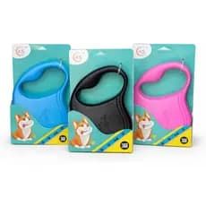 Guia Retrátil De Passeio 3 Metros Para Pets Cachorro E Gato Com Trava de Segurança Premium Confortável e Ergonômico