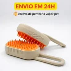 Escova De Pentear Massagear Remover Pelos Pet A Vapor Recarregável Giratório P/ Cães E Gatos