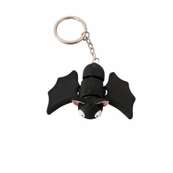 Chaveiro Morcego Articulado Decorativo | Mini Colecionável | Flexível Presente Criativo Geek