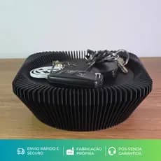 Porta Objetos Cofre Moedas Organizador Mesa Chaves Carteira Porta Treco Decorativo Moderno Bandeja