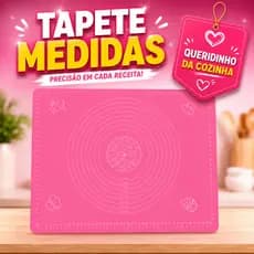 Tapete Culinário Silicone Medidas Biscuit Artesanato Abrir Massa Pizza Pão Doces Confeitaria Cozinha 50x40 Antiaderente