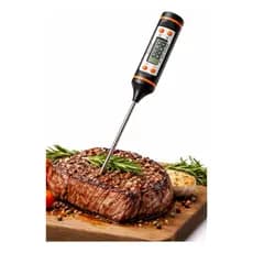 Termômetro Culinário Digital Espeto Alimentos Solidos Liquidos