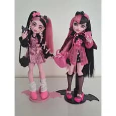 Suporte Monster High G3, formato de morcego, Base para boneca, Acessório, Base para exposição em prateleira