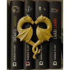 book nook, acessório para livros, item para leitores, dragão decorativo, formato de coração, para estante de livros